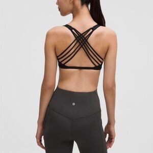 Lululemon Free to Be Bra Wild *Light Support, A/B Cup Black Size 12